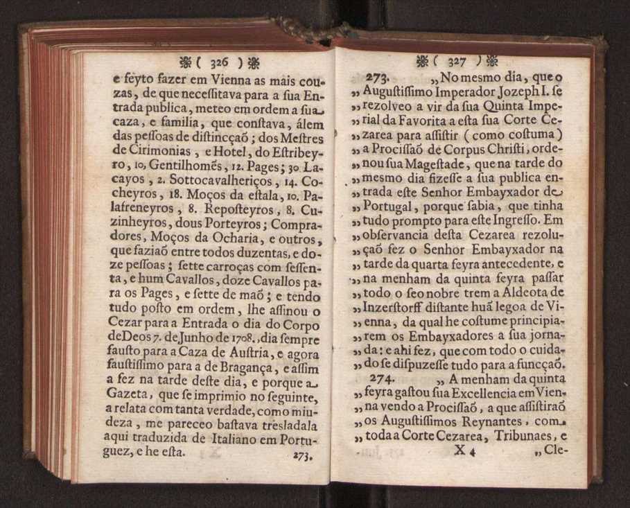 Embayxada do Conde de Villarmayor Fernando Telles da Sylva de Lisboa  corte de Vienna, e viagem da Rainha Nossa Senhora D. Maria Anna de Austria, de Vienna  Corte de Lisboa, com hu sumaria noticia das provincias, e cidades por onde se fez a jornada 174