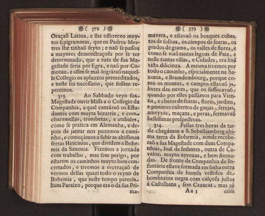 Embayxada do Conde de Villarmayor Fernando Telles da Sylva de Lisboa  corte de Vienna, e viagem da Rainha Nossa Senhora D. Maria Anna de Austria, de Vienna  Corte de Lisboa, com hu sumaria noticia das provincias, e cidades por onde se fez a jornada 197