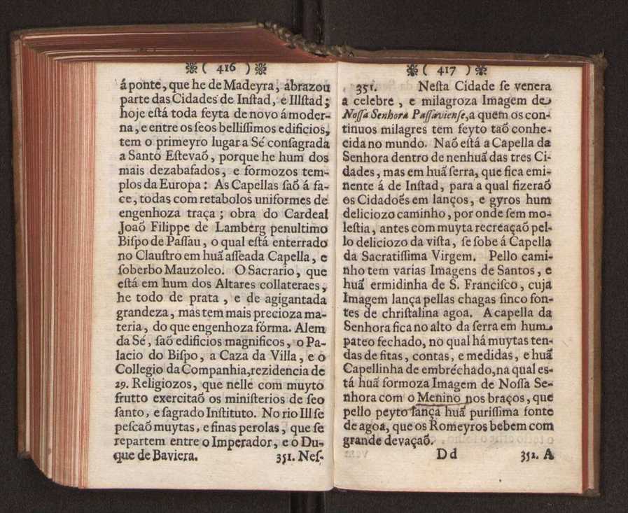 Embayxada do Conde de Villarmayor Fernando Telles da Sylva de Lisboa  corte de Vienna, e viagem da Rainha Nossa Senhora D. Maria Anna de Austria, de Vienna  Corte de Lisboa, com hu sumaria noticia das provincias, e cidades por onde se fez a jornada 219