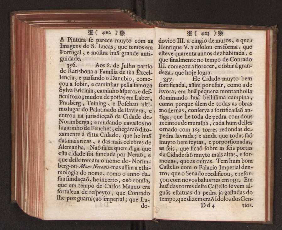 Embayxada do Conde de Villarmayor Fernando Telles da Sylva de Lisboa  corte de Vienna, e viagem da Rainha Nossa Senhora D. Maria Anna de Austria, de Vienna  Corte de Lisboa, com hu sumaria noticia das provincias, e cidades por onde se fez a jornada 222