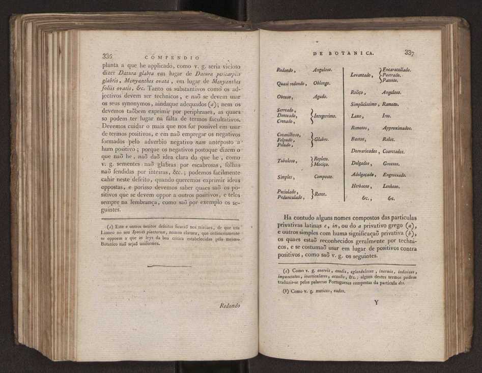 Compendio de botanica ou nooens elementares desta sciencia, segundo os melhores escritores modernos, expostas na lingua portugueza por Felix Avellar Brotero. Tomo Primeiro [- segundo] 208