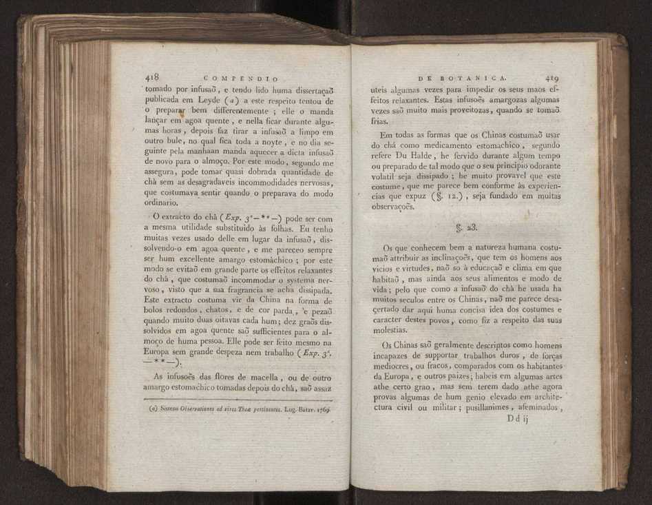 Compendio de botanica ou nooens elementares desta sciencia, segundo os melhores escritores modernos, expostas na lingua portugueza por Felix Avellar Brotero. Tomo Primeiro [- segundo] 249