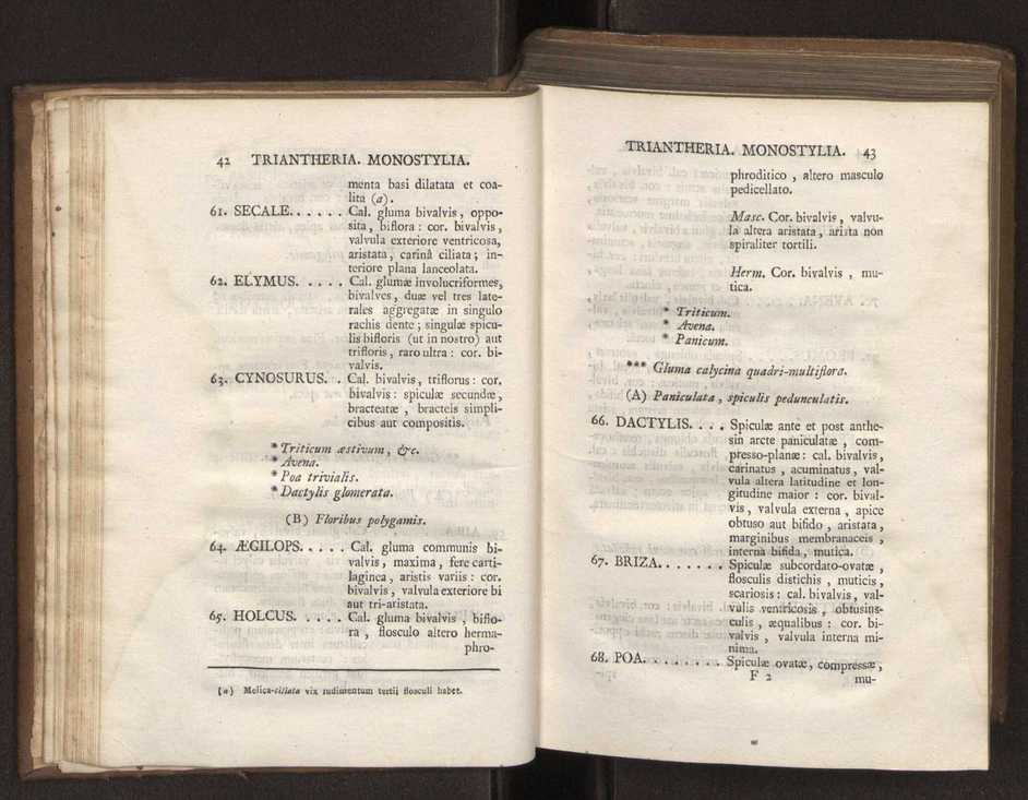 Felicis Avellar Broteri ... Flora Lusitanica, seu plantarum, quae in Lusitania vel sponte crescunt, vel frequentius colunter, ex florum praesertim sexubus systematice distributarum, synopsis. Vol. 1 32