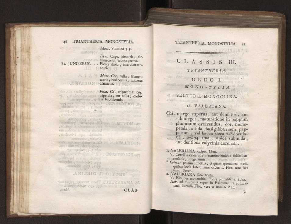 Felicis Avellar Broteri ... Flora Lusitanica, seu plantarum, quae in Lusitania vel sponte crescunt, vel frequentius colunter, ex florum praesertim sexubus systematice distributarum, synopsis. Vol. 1 34