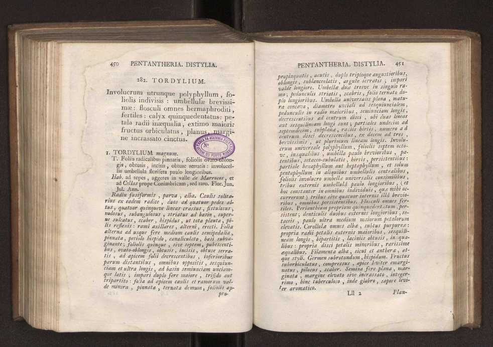 Felicis Avellar Broteri ... Flora Lusitanica, seu plantarum, quae in Lusitania vel sponte crescunt, vel frequentius colunter, ex florum praesertim sexubus systematice distributarum, synopsis. Vol. 1 236