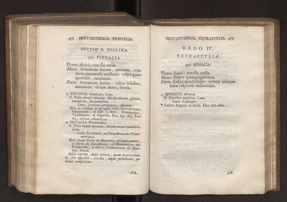 Felicis Avellar Broteri ... Flora Lusitanica, seu plantarum, quae in Lusitania vel sponte crescunt, vel frequentius colunter, ex florum praesertim sexubus systematice distributarum, synopsis. Vol. 1 250