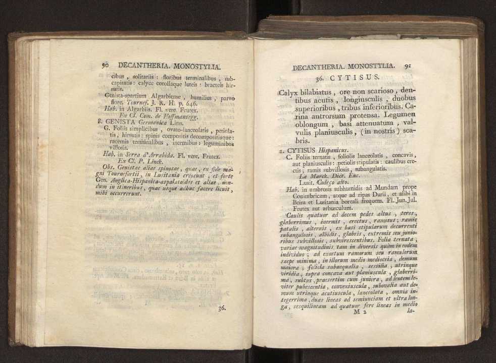 Felicis Avellar Broteri ... Flora Lusitanica, seu plantarum, quae in Lusitania vel sponte crescunt, vel frequentius colunter, ex florum praesertim sexubus systematice distributarum, synopsis. Vol. 2 48