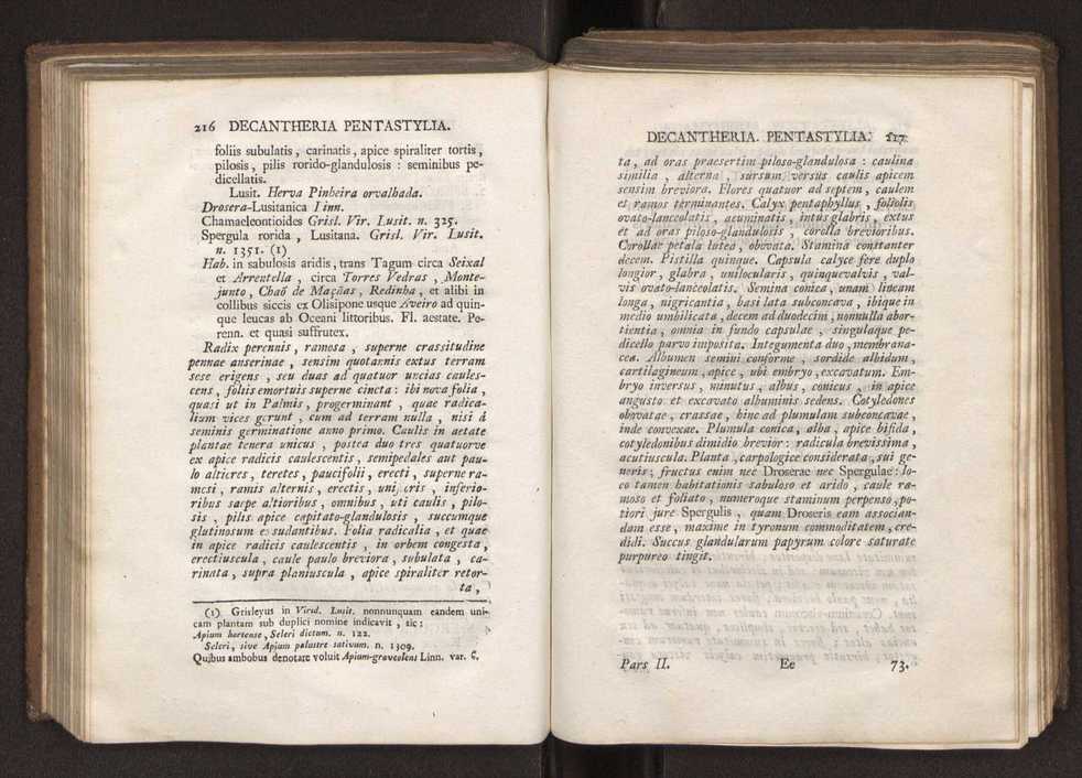 Felicis Avellar Broteri ... Flora Lusitanica, seu plantarum, quae in Lusitania vel sponte crescunt, vel frequentius colunter, ex florum praesertim sexubus systematice distributarum, synopsis. Vol. 2 111