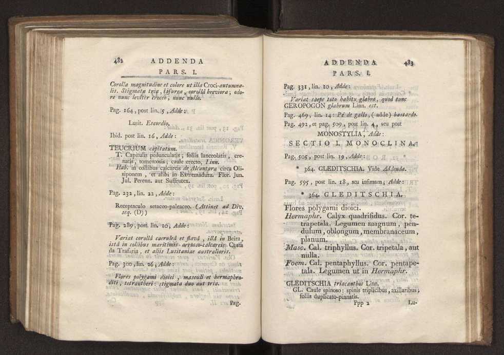 Felicis Avellar Broteri ... Flora Lusitanica, seu plantarum, quae in Lusitania vel sponte crescunt, vel frequentius colunter, ex florum praesertim sexubus systematice distributarum, synopsis. Vol. 2 243